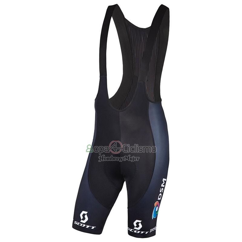 Team DSM Firmenich Ropa Ciclismo Culotte Corto 2023 Mangas Cortas APagado Azul